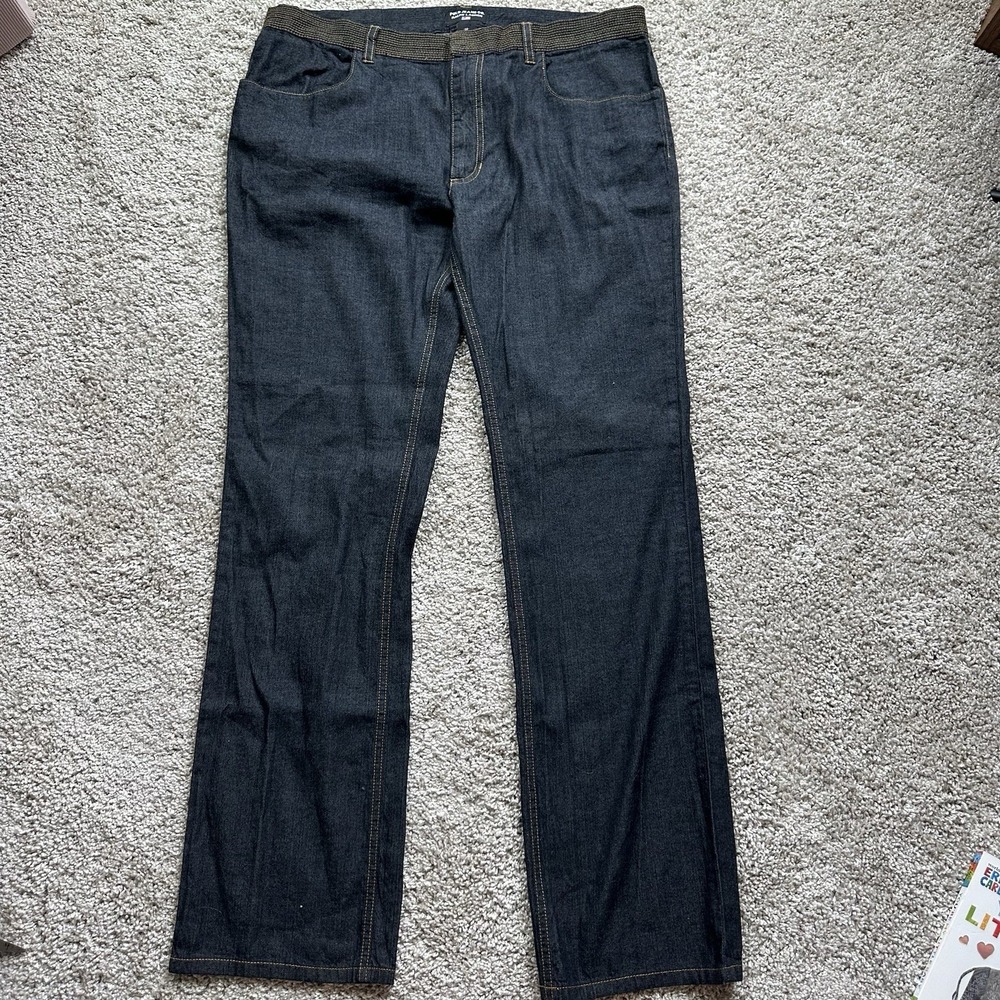 Vintage Polo Jeans Co Ralph Lauren Y2K Dark Wash Ribbed Waistband Denim Size 14